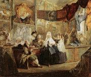 Luis Paret y alcazar The Antique Store oil painting